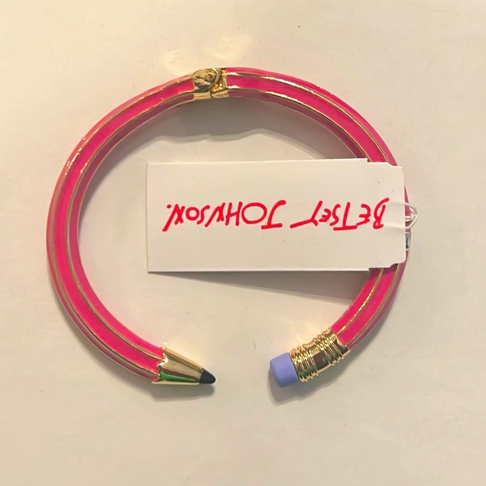 Pink Betsey Johnson Pencil Bracelet